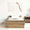 vidaXL - Bedframe - zonder - matras - 75x190 - cm - spaanplaat - ambachtelijk