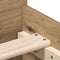 vidaXL - Bedframe - zonder - matras - 75x190 - cm - spaanplaat - ambachtelijk