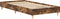 vidaXL - Bedframe - zonder - matras - 75x190 - cm - spaanplaat - gerookt - eiken