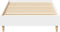 vidaXL - Bedframe - zonder - matras - 75x190 - cm - spaanplaat - wit