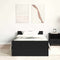 vidaXL - Bedframe - zonder - matras - 75x190 - cm - spaanplaat - zwart - eikenkleurig