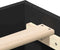 vidaXL - Bedframe - zonder - matras - 75x190 - cm - spaanplaat - zwart