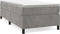 vidaXL - Bedframe - zonder - matras - 80x200 - cm - fluweel - lichtgrijs
