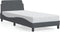 vidaXL - Bedframe - zonder - matras - 80x200 - cm - fluweel - donkergrijs
