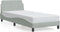 vidaXL - Bedframe - zonder - matras - 80x200 - cm - fluweel - lichtgrijs