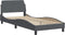 vidaXL - Bedframe - zonder - matras - 80x200 - cm - fluweel - donkergrijs