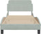 vidaXL - Bedframe - zonder - matras - 80x200 - cm - fluweel - lichtgrijs
