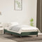 vidaXL - Bedframe - zonder - matras - 80x200 - cm - fluweel - donkergroen
