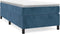vidaXL - Bedframe - zonder - matras - 80x200 - cm - fluweel - donkerblauw