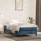 vidaXL - Bedframe - zonder - matras - 80x200 - cm - fluweel - donkerblauw