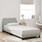 vidaXL - Bedframe - zonder - matras - 80x200 - cm - fluweel - lichtgrijs
