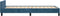 vidaXL - Bedframe - zonder - matras - 80x200 - cm - fluweel - donkerblauw