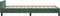 vidaXL - Bedframe - zonder - matras - 80x200 - cm - fluweel - donkergroen