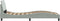 vidaXL - Bedframe - zonder - matras - 80x200 - cm - fluweel - lichtgrijs