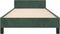 vidaXL - Bedframe - zonder - matras - 80x200 - cm - fluweel - donkergroen