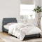 vidaXL - Bedframe - zonder - matras - 80x200 - cm - fluweel - donkergrijs