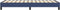 vidaXL - Bedframe - zonder - matras - 80x200 - cm - stof - blauw