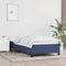 vidaXL - Bedframe - zonder - matras - 80x200 - cm - stof - blauw
