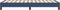vidaXL - Bedframe - zonder - matras - 80x200 - cm - stof - blauw
