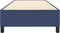 vidaXL - Bedframe - zonder - matras - 80x200 - cm - stof - blauw