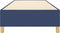 vidaXL - Bedframe - zonder - matras - 80x200 - cm - stof - blauw
