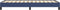 vidaXL - Bedframe - zonder - matras - 80x200 - cm - stof - blauw