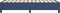 vidaXL - Bedframe - zonder - matras - 80x200 - cm - stof - blauw