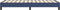 vidaXL - Bedframe - zonder - matras - 80x200 - cm - stof - blauw