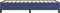 vidaXL - Bedframe - zonder - matras - 80x200 - cm - stof - blauw