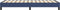vidaXL - Bedframe - zonder - matras - 80x200 - cm - stof - blauw