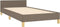 vidaXL - Bedframe - zonder - matras - 80x200 - cm - stof - donkerbruin