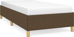 vidaXL - Bedframe - zonder - matras - 80x200 - cm - stof - donkerbruin