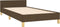 vidaXL - Bedframe - zonder - matras - 80x200 - cm - stof - donkerbruin