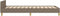 vidaXL - Bedframe - zonder - matras - 80x200 - cm - stof - donkerbruin