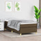 vidaXL - Bedframe - zonder - matras - 80x200 - cm - stof - donkerbruin