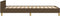 vidaXL - Bedframe - zonder - matras - 80x200 - cm - stof - donkerbruin