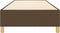 vidaXL - Bedframe - zonder - matras - 80x200 - cm - stof - donkerbruin