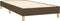vidaXL - Bedframe - zonder - matras - 80x200 - cm - stof - donkerbruin