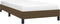 vidaXL - Bedframe - zonder - matras - 80x200 - cm - stof - donkerbruin
