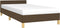 vidaXL - Bedframe - zonder - matras - 80x200 - cm - stof - donkerbruin