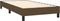 vidaXL - Bedframe - zonder - matras - 80x200 - cm - stof - donkerbruin