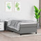 vidaXL - Bedframe - zonder - matras - 80x200 - cm - stof - donkergrijs