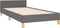 vidaXL - Bedframe - zonder - matras - 80x200 - cm - stof - donkergrijs