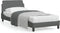 vidaXL - Bedframe - zonder - matras - 80x200 - cm - stof - donkergrijs