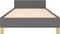 vidaXL - Bedframe - zonder - matras - 80x200 - cm - stof - donkergrijs