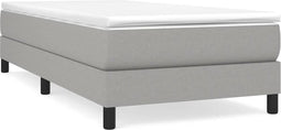 vidaXL - Bedframe - zonder - matras - 80x200 - cm - stof - lichtgrijs