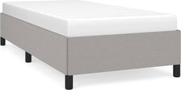 vidaXL - Bedframe - zonder - matras - 80x200 - cm - stof - lichtgrijs