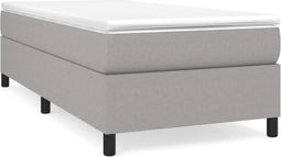 vidaXL - Bedframe - zonder - matras - 80x200 - cm - stof - lichtgrijs