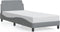 vidaXL - Bedframe - zonder - matras - 80x200 - cm - stof - lichtgrijs
