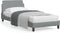 vidaXL - Bedframe - zonder - matras - 80x200 - cm - stof - lichtgrijs
